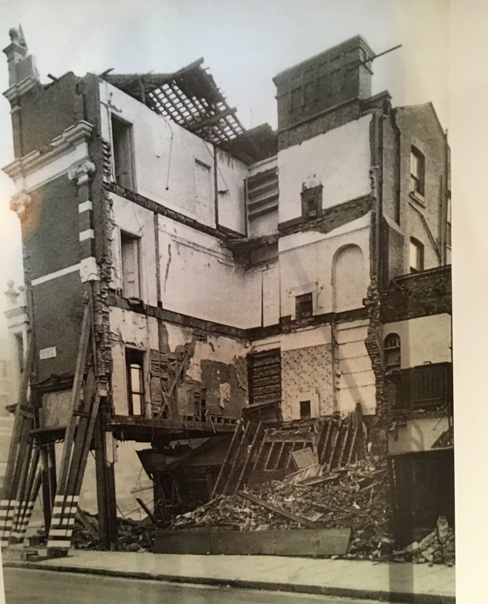 FieldsHighbury's tweet photo. If visiting Aria on Upper Street see the panel on their beautiful new building: previously Boots, bombed in WW2, left vacant, now recreated. https://t.co/sVkR5qC9jO