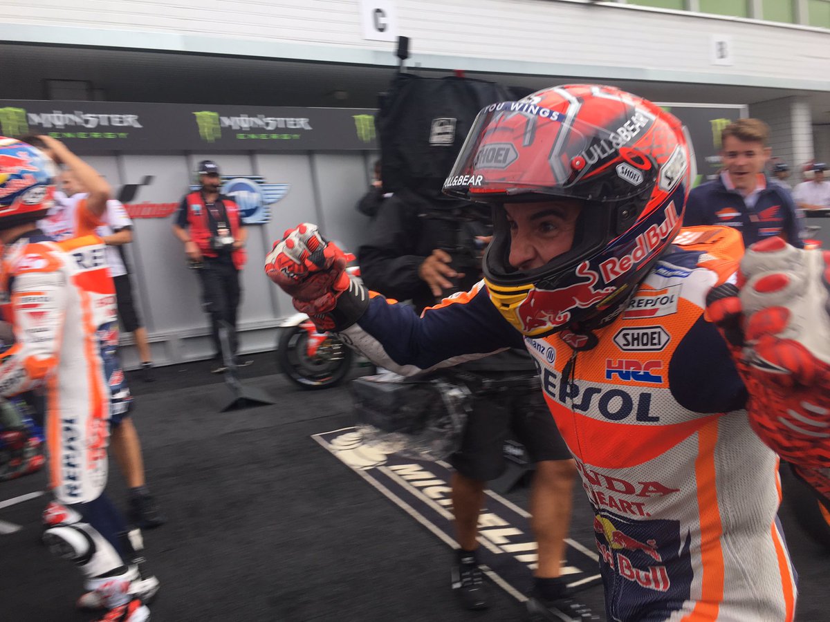 HRC_MotoGP's tweet photo. @marcmarquez93 got his 58th victory over all classes.  #CzechGP https://t.co/ZvVlTF9B1e