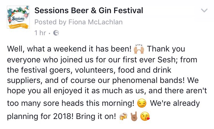 Sessions Beer & Gin Festival tweet media