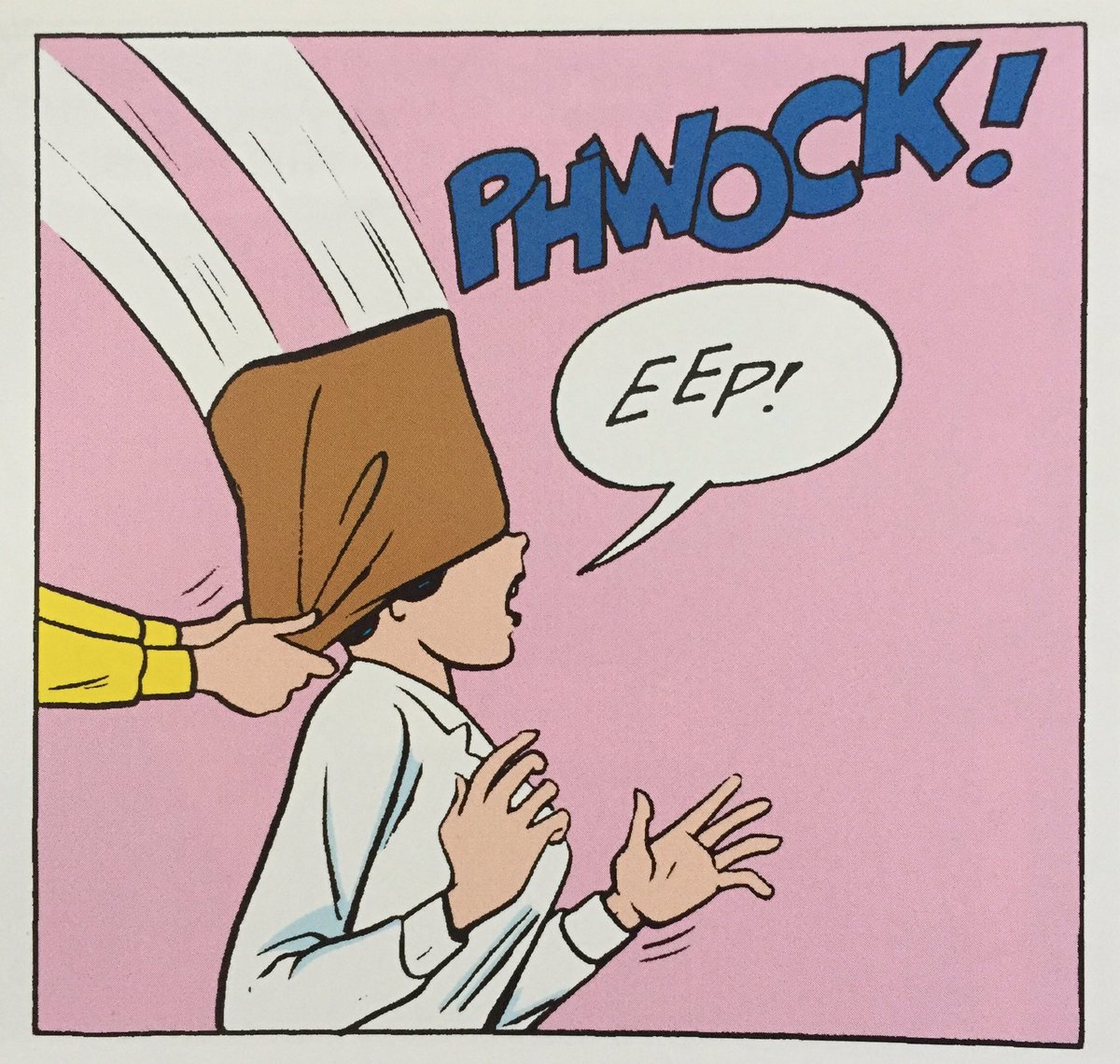 akolovos's tweet image. An obscure one: the sound of pulling a paper bag over a human head from behind. #SoundEffectSunday #harrylucey