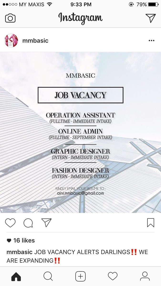 lydia_rashid's tweet photo. Siapa-siapa yang looking for a job nah. https://t.co/cgrAyatvCn