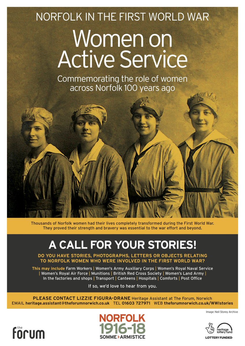 NorfolkLibs's tweet image. Mummy, what did you do in the Great War? @TheForumNorwich is asking for your help in their… norfolkinworldwar1.org/2017/08/06/mum…