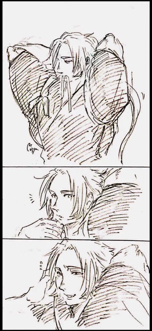 髪結へば□蜻蛉切と薬研と https://t.co/WNSDlrSnxw