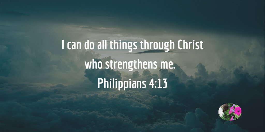 LPrysock's tweet image. I can do all things through Christ who strengthens me.  Phil. 4:13