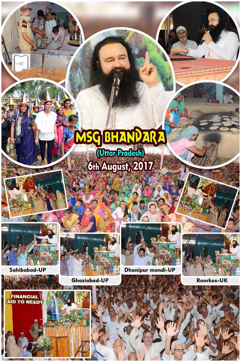 IshantSunaria's tweet photo. @Gurmeetramrahim History making #PiousMSGBhandara celebrated at Barnawa, UP. https://t.co/RucSmDMSZD
