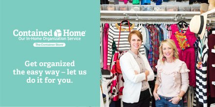 ContainerStore's tweet photo. The easiest way to get organized is to let us come to your home to help you get started.  https://t.co/JiNu0GpoaX https://t.co/8FXVOfHUtY