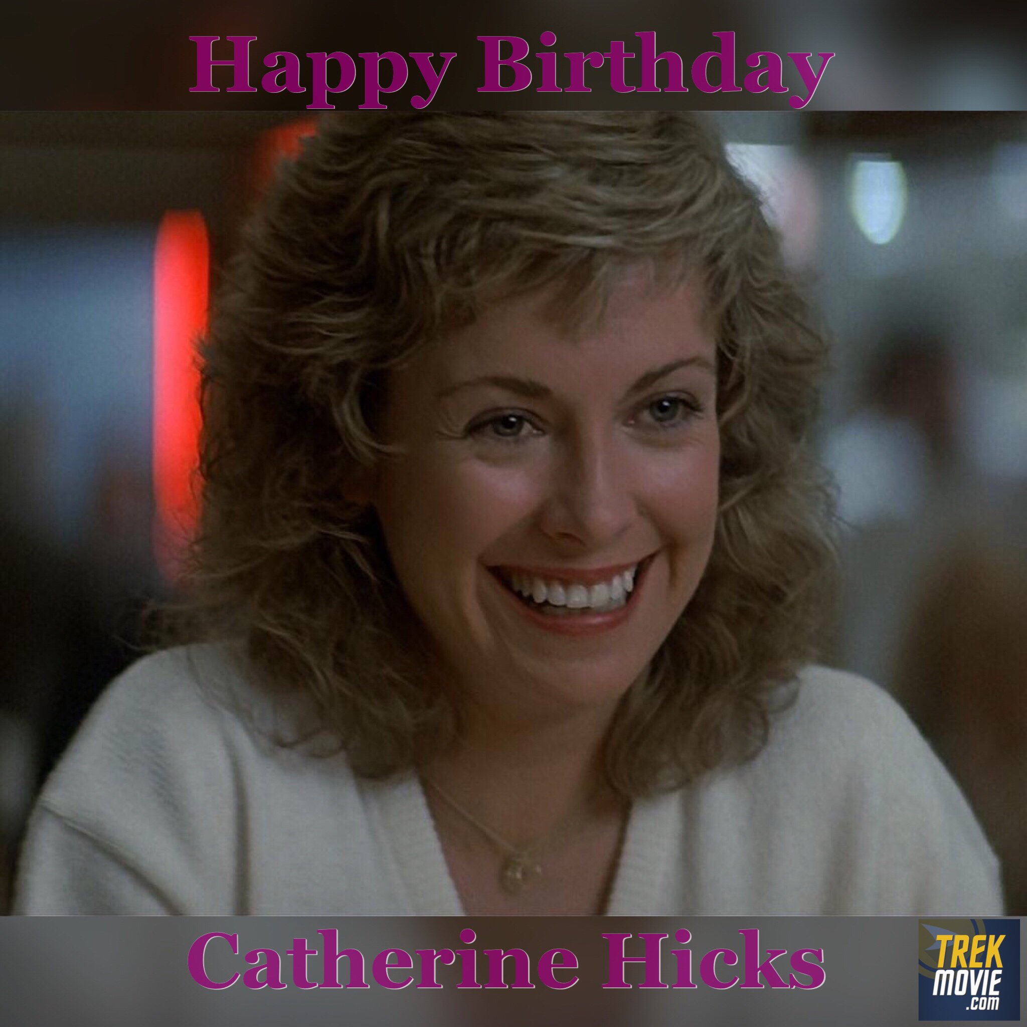 Wishing Catherine Hicks a happy birthday! Maybe she ll celebrate with a pizza   