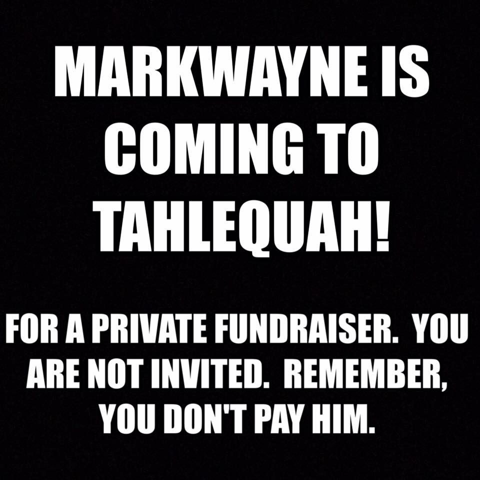 pjKingfisher's tweet photo. Taking money but not meeting community. That's not Cherokee. stop playing Indian @RepMullin #shameonyou #runswithcdib https://t.co/I31AHkV7Dl