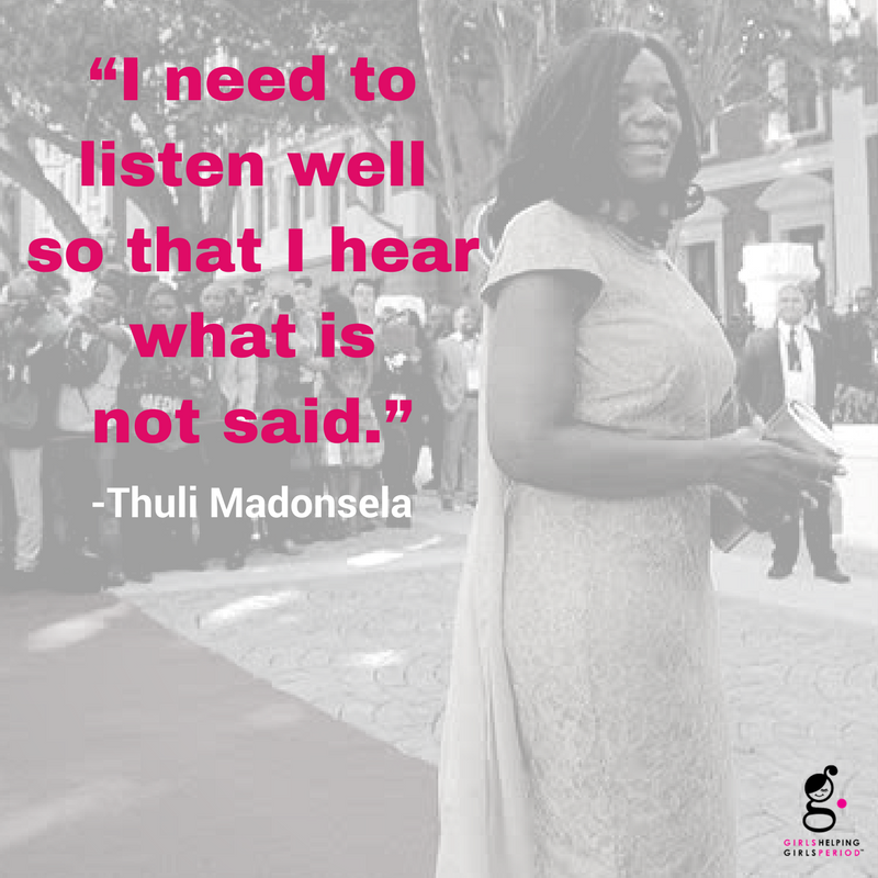 GHGPeriod's tweet photo. Thuli Madonsela is a South African advocate for gender equality. #advocate #inspiration #southafrica #girlpower #QuoteOfTheWeek #ghgp https://t.co/kqHwxU0Jal