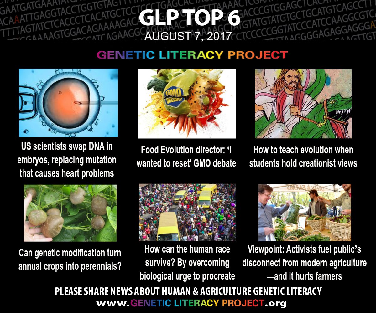 GeneticLiteracy's tweet photo. From this past week, here are the #GLPTop6 among many great stories on human and agricultural genetics: https://t.co/BUqjUrViqZ https://t.co/WvD7DH4kBt