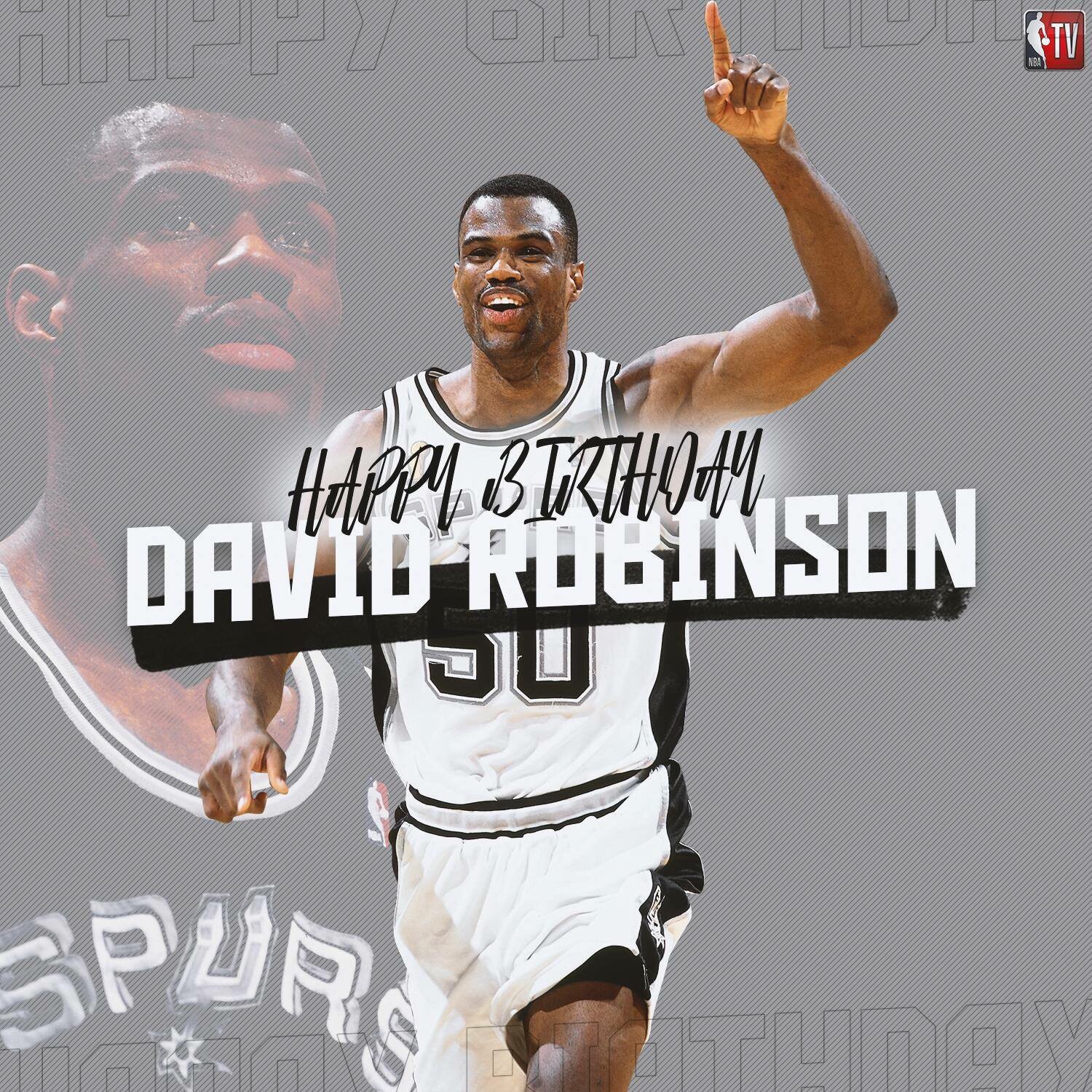 Happy birthday David Robinson the 1995 MVP, 2x NBA champion and 10x All-Star. 