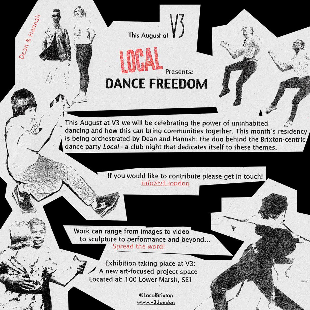 LOCAL (@localbrixton) on Twitter photo CALL FOR COLLABORATORS: We are running a residency at a brilliant gallery throughout August.. do you need a free space? DM 4 Deets CALL FOR COLLABORATORS: We are running a residency at a brilliant gallery throughout August.. do you need a free space? DM 4 Deets