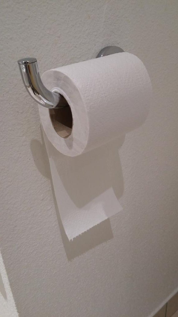 Desconfiad de los franceses, llevo tres hoteles viendo el papel higienico al revés