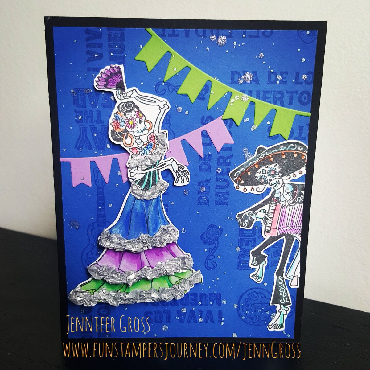 FSJourneyCoach's tweet photo. Created with Fun Stampers Journey stamp set Viva Los Muertos. #dayofthedead   #journeycoachjenn https://t.co/AxraPq5w3S