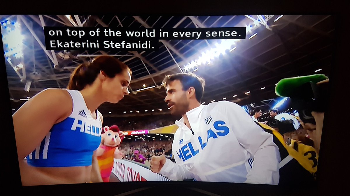 jfrydakis's tweet photo. Bravo Katerina. Congratulations to you, your coach and the team. You make us proud #stefanidi #London2017 #polejump #gold #Greece https://t.co/0NAncLtrhi