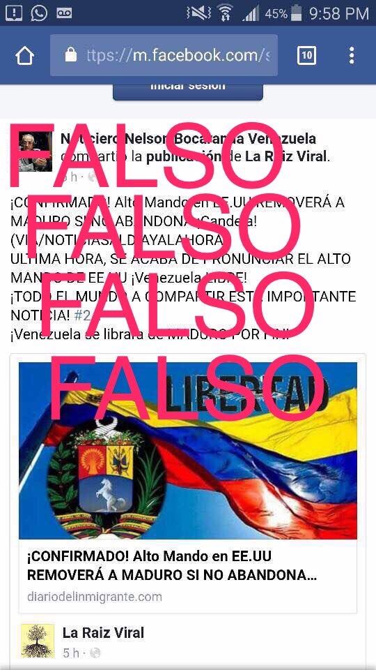 nelsonbocaranda's tweet photo. DE NUEVO: No tengo cuenta en Facebook. Mis noticias solo aquí y en @RunRunesWeb https://t.co/pyIzajvpxJ
