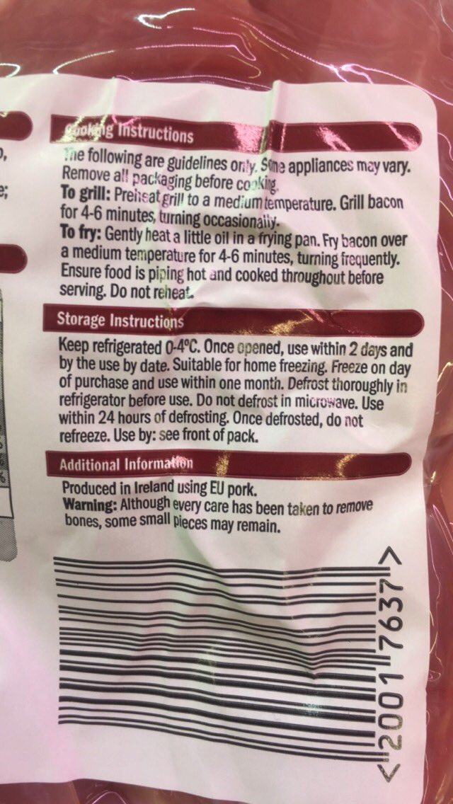 ShaneMcAuliffe1's tweet photo. Dear @lidl_ireland I would also like an explanation to these "Im Irish" signs when the packaging says EU Pork https://t.co/w4PFyteXmB