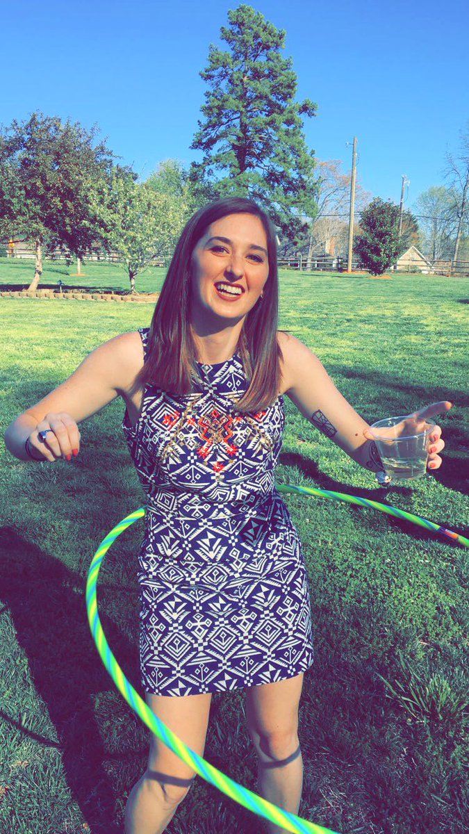 This week's beautiful Pi Chi is @danidohmeier and she's hula hooping the days until recruitment!