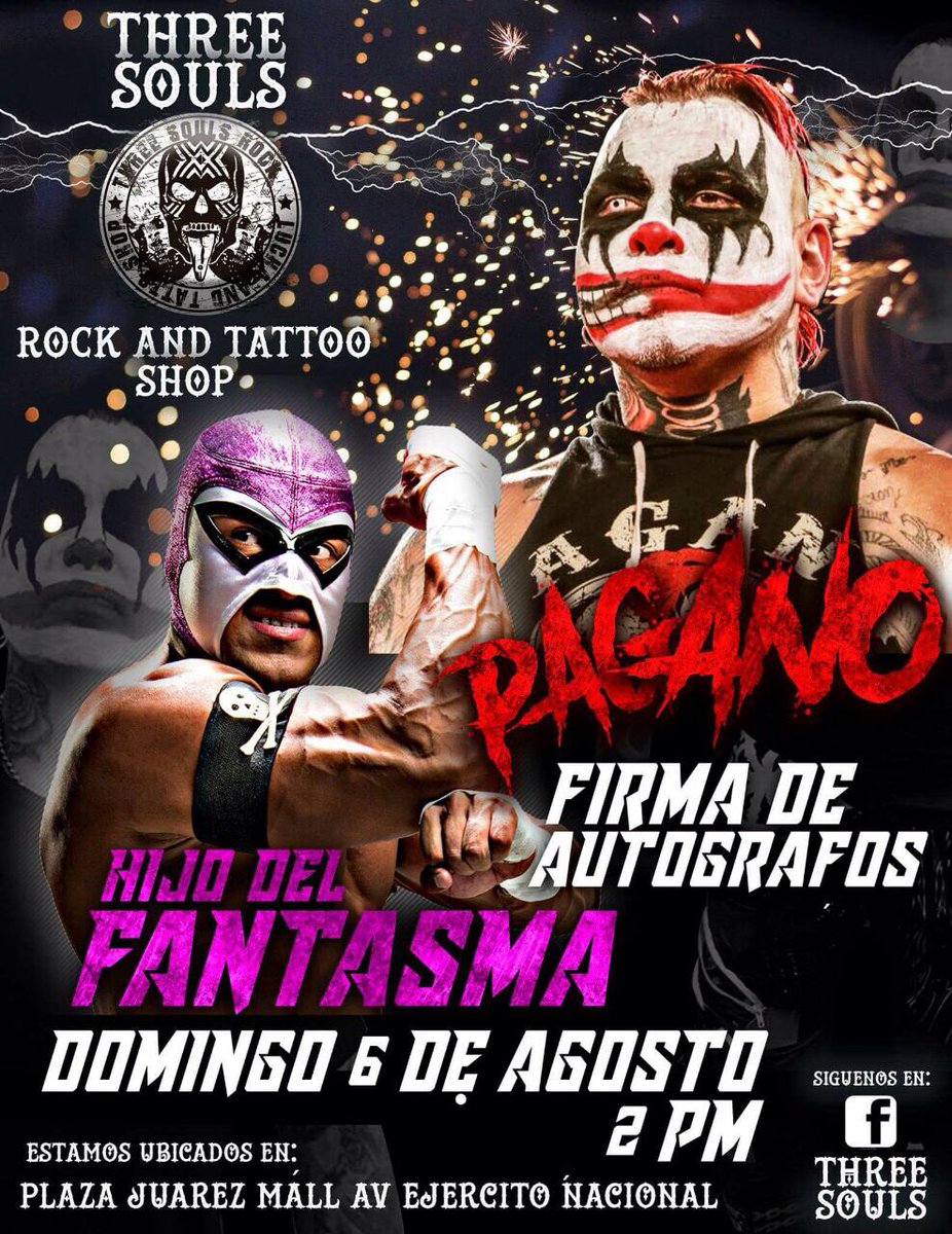 Fantasmaniacas's tweet photo. Hoy será un día al #NoaNoaOhLalaStyle!!
Firma de autografos en #ThreeSouls 2:00pm
Y 5:30pm Gim Neri Santos!!
Ciudad Juarez, Chihuahua.👻🤘 https://t.co/xxBD46r7J8