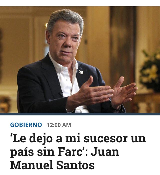 RafaNietoLoaiza's tweet photo. .@JuanManSantos deja un país plagado de "disidencias", nuevos grupos criminales y un "partido político" armado. https://t.co/ghbOmFRlXo