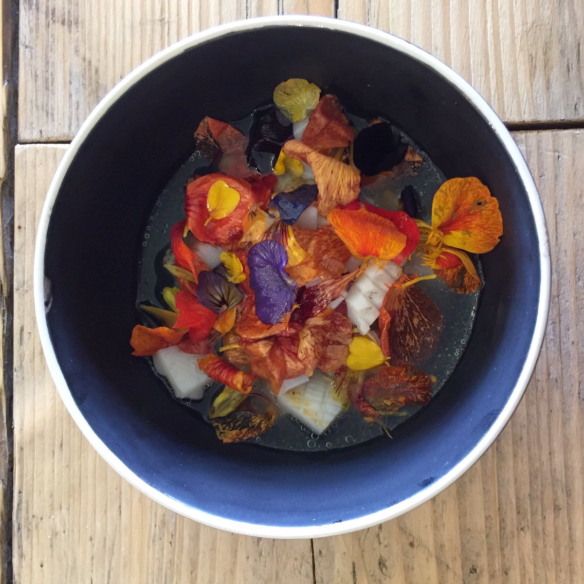 olivemagazine's tweet image. So you think #festival food is all burgers and chips? Think again. Look at the spoils of @TommyBanks8 pop-up at @WildernessHQ this weekend