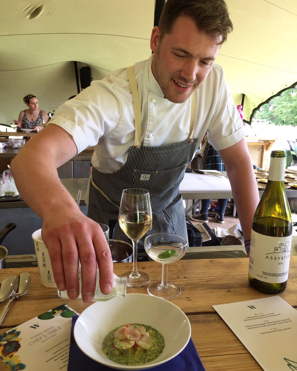 olivemagazine's tweet image. So you think #festival food is all burgers and chips? Think again. Look at the spoils of @TommyBanks8 pop-up at @WildernessHQ this weekend