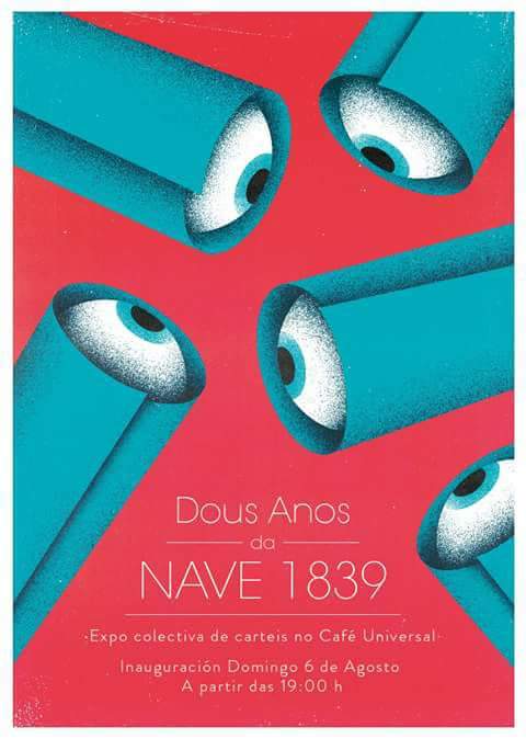 silcerino's tweet image. #Coruña | Inaugurada xa a exposición colectiva "Dous anos de Nave 1839" no #CaféUniversal