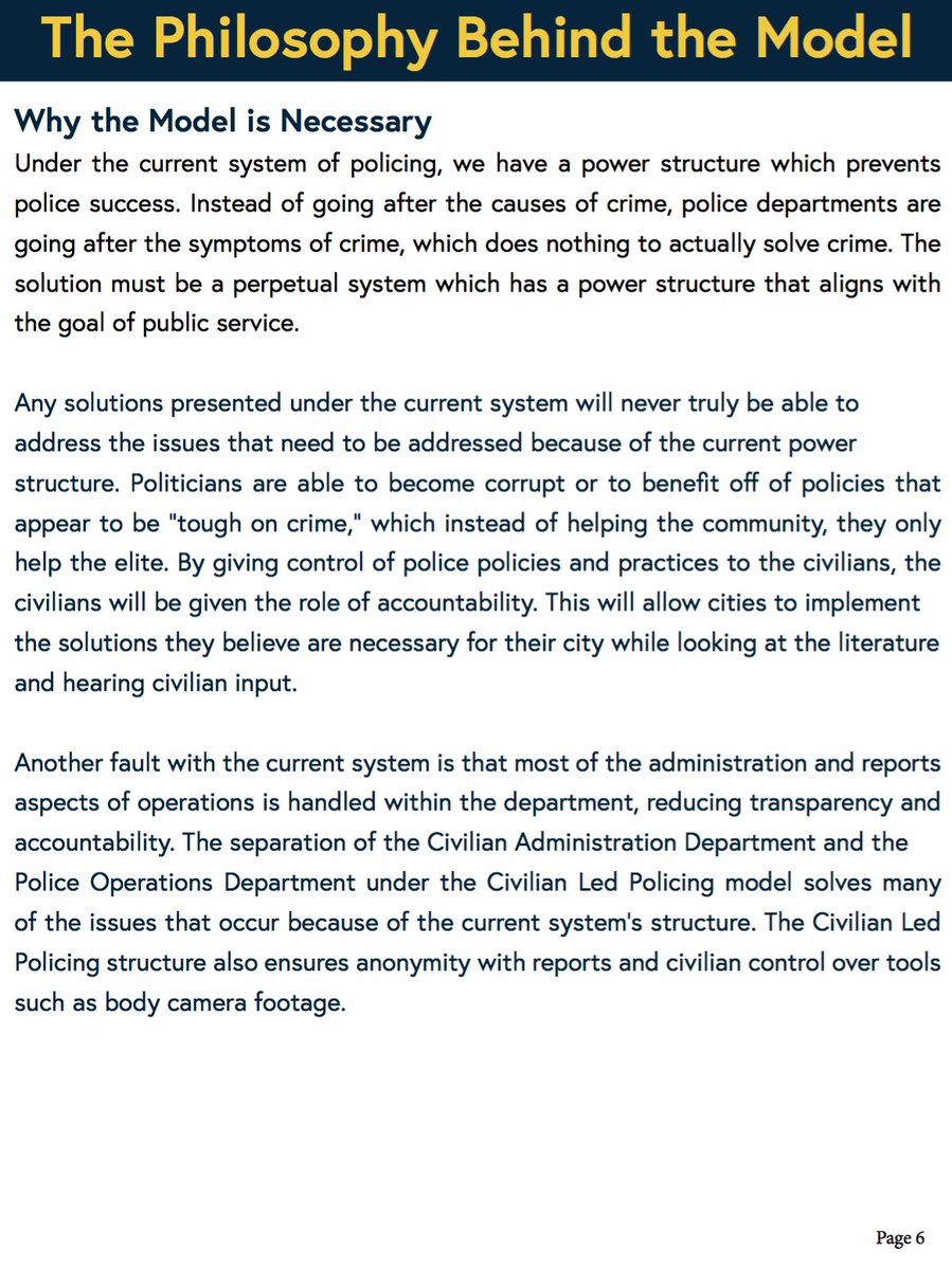 Introducing #CivilianLedPolicing - a model which can replace a broken system with a much better one. civilianledpolicing.org