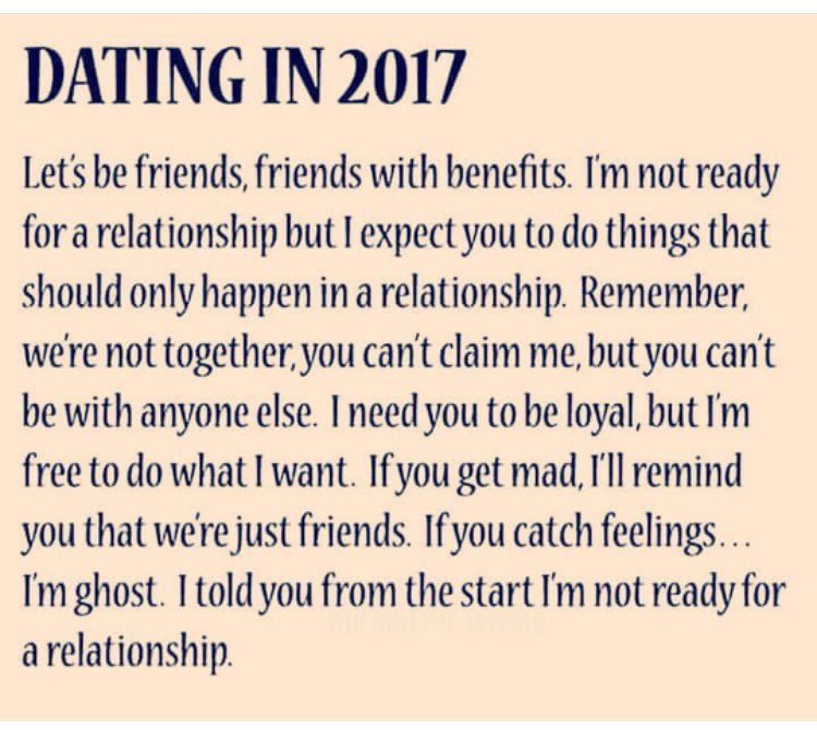 🤷🏾‍♂️ that's a shame. What happened to the old way of dating?