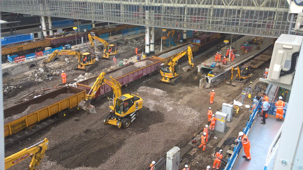 SW_Help's tweet photo. The #orangearmy is making good progress, do you recognise your old platforms now? https://t.co/WG65cCLYrF