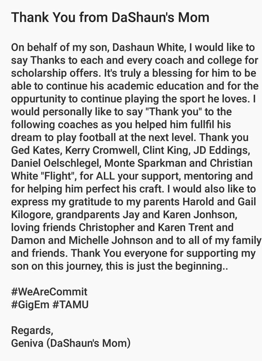 Geniva_T's tweet photo. I'm so excited! #Blessed #GigEm https://t.co/Wf2FPQW9kP