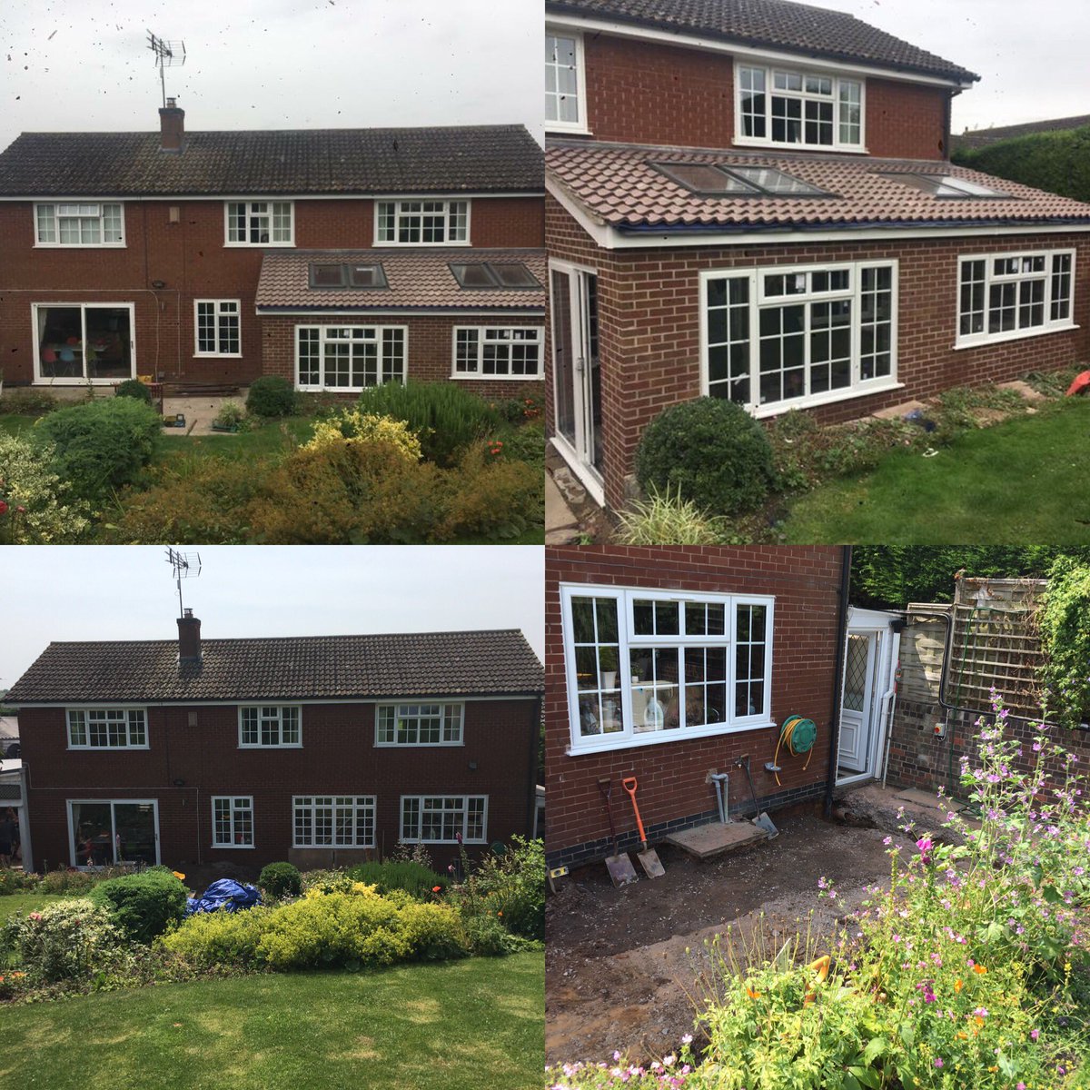 IdealBJS's tweet image. Single storey extension built and watertight ready for internal work to begin in Leicestershire #quickwork #buildcomplete #TeamIdeal
