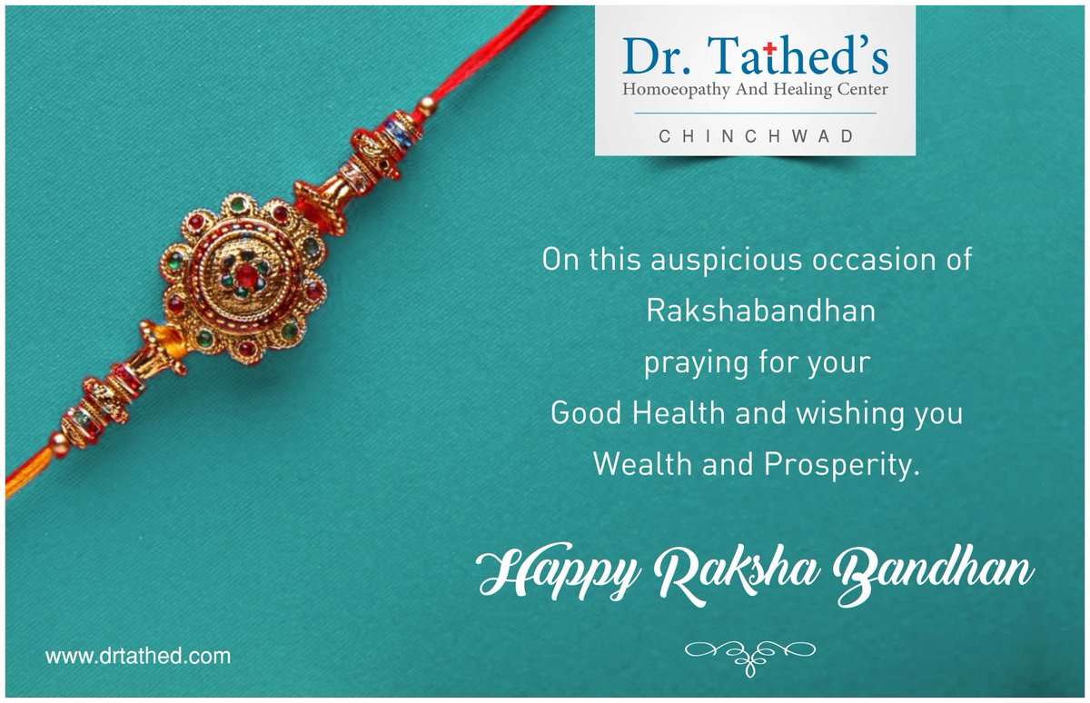 dr_tathed's tweet photo. Happy Rakshabandhan!

#Rakhi #DrTathed #Homeopathy #Chinchwad https://t.co/ihVV0yMtOK