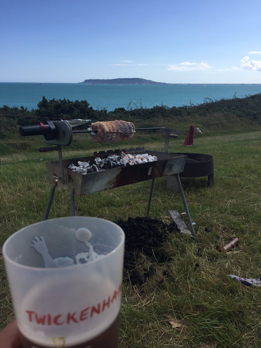 Grimble73's tweet photo. Never tire of this view and campsite. Nine years in a row now... #eweleaze #perfectsummer https://t.co/Iuyn8RbBSn