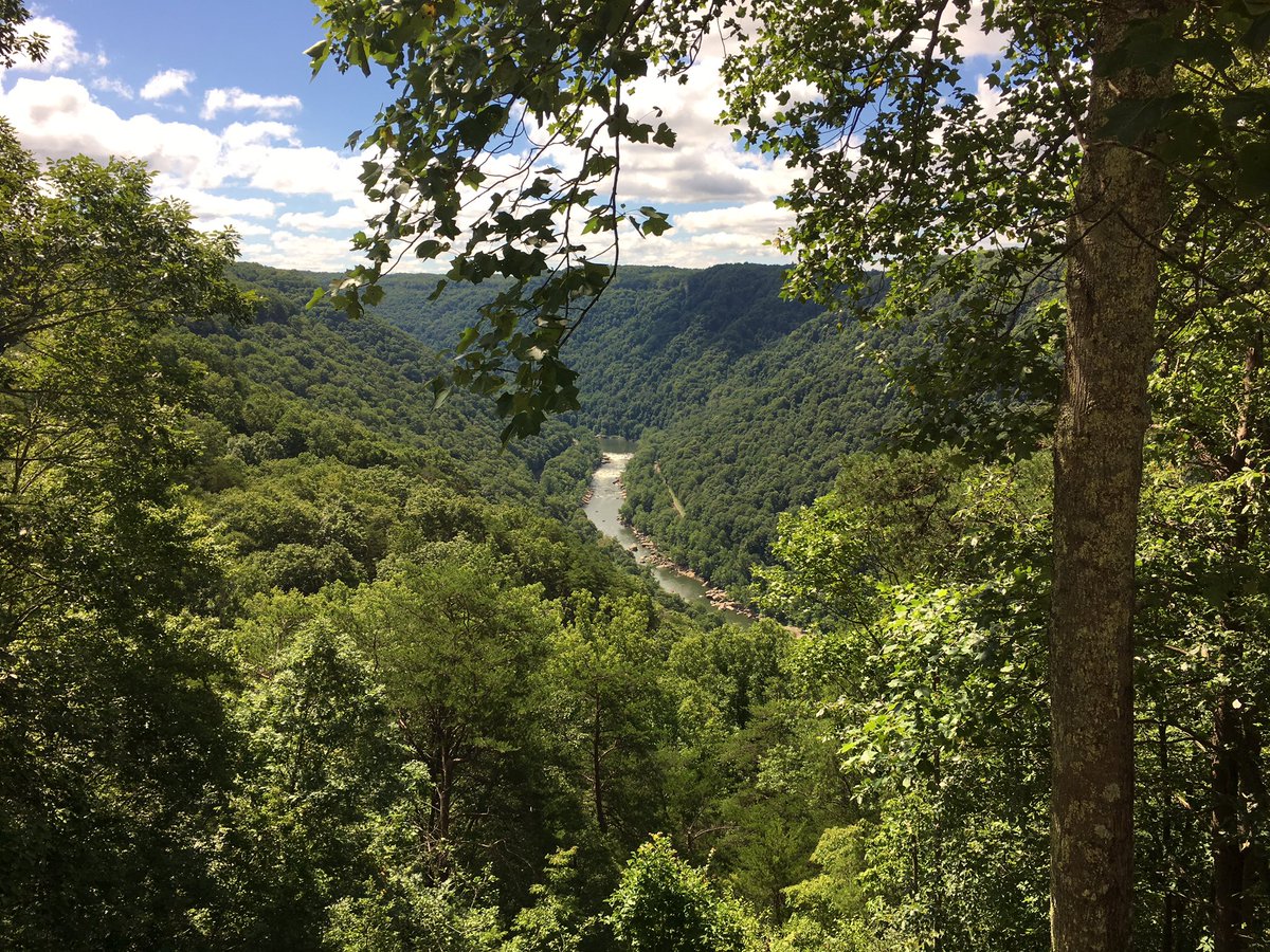 JoshFitzWx's tweet photo. Have you gone whitewater rafting? I haven't.  I visited New River Gorge Bridge Saturday. I used to live near here. @NewRiverNPS #WSAZ https://t.co/Ga7qWZAPzd