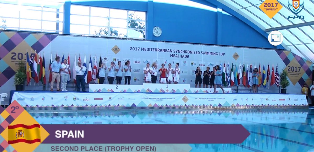 fbnatacion's tweet photo. Solo RUSSIA por delante!! @spanishsynchro SEGUNDAS 🥈 en el acumulado de la clasificación OPEN. Muchas gracias equipo!!! #COMENCUP2017 https://t.co/PKNR0O2DyZ