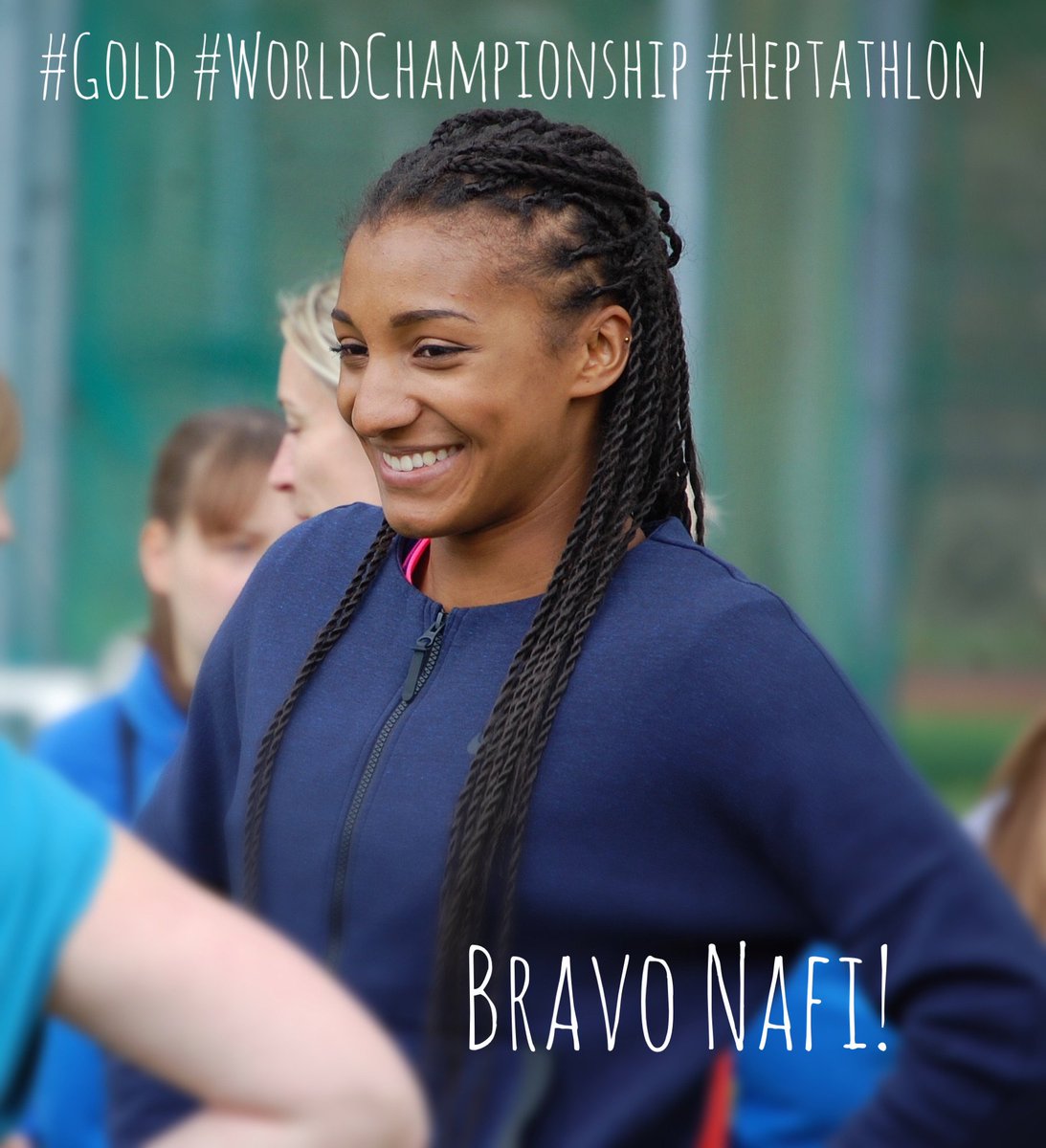 JFVanwelde's tweet photo. Bravo Nafi! #Gold #WorldChampionship #London2017 #athlétisme #NafiThiam #GoNafi #Thiam https://t.co/c6c8IqQoog
