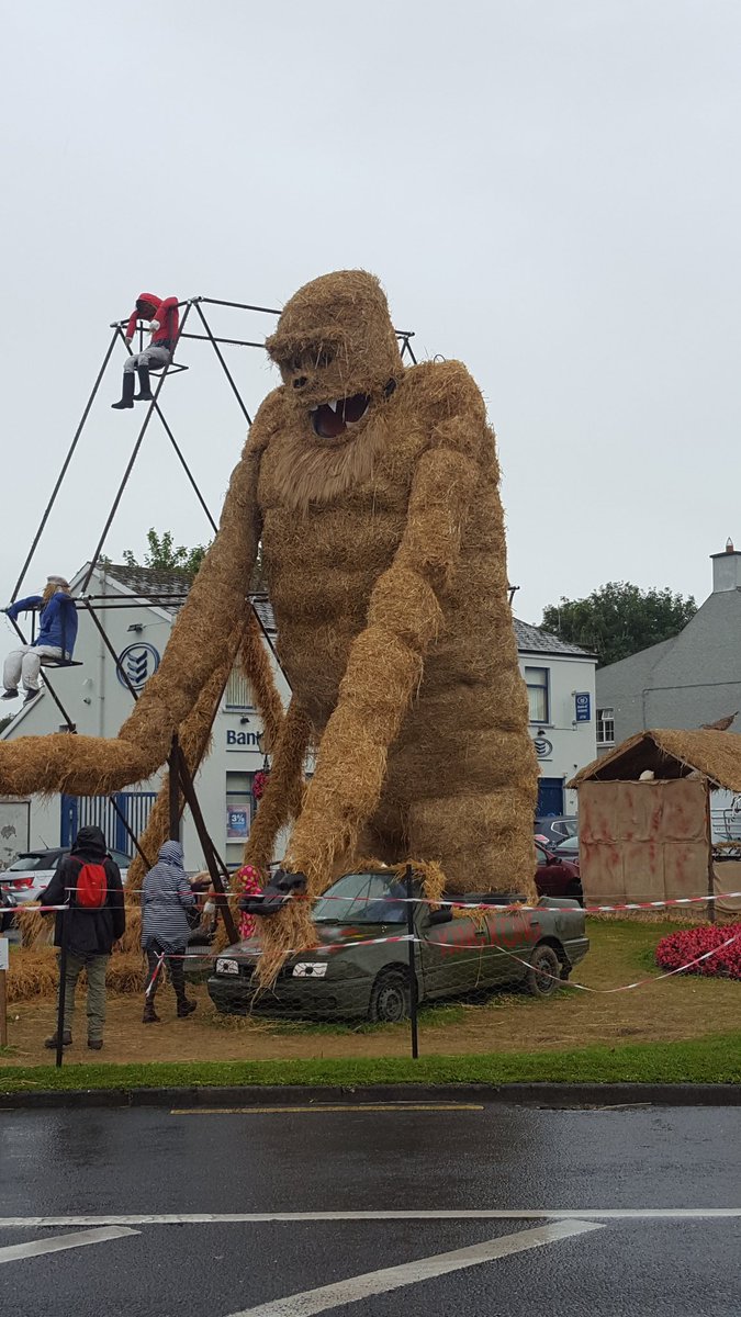 Mt_Briscoe's tweet photo. A day out with our #Wwoofer from France they enjoyed their visit to @ScarecrowTime #DurrowScarecrowFestival 
#Wwoof https://t.co/oxNCK2duBp