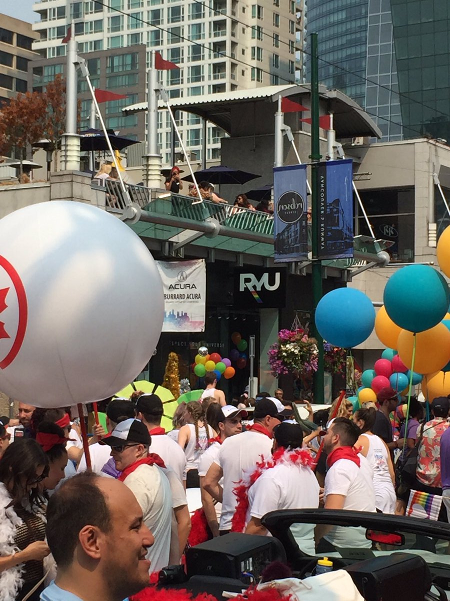Now that's a party.... a Pride Party.  Amazing energy and Team #bmo looking good... really good.  #bmopride Vancouver.