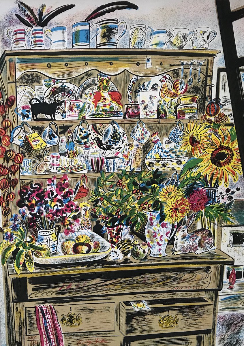 TheArtStudioUK's tweet photo. Limited edition lithograph by Emily Sutton recently framed at @TheArtStudioUK #folkart #emilysutton #art #framing https://t.co/ytcnSju147