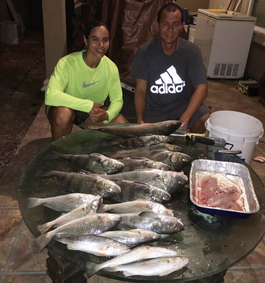 ndunson24's tweet photo. Fish fish fish and more fish 🐟🐠 #family #fishingflow #redfish #blackdrum #whiting #sandtrout #familyfishingtrip https://t.co/eCdAQHcQer