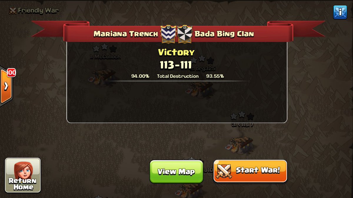 marianatrenchww's tweet photo. Thanks for a Great War @BadaBingClan!! Good luck for the rest of the season 🐳🐳@champwarleague https://t.co/oW5xhVTNbe