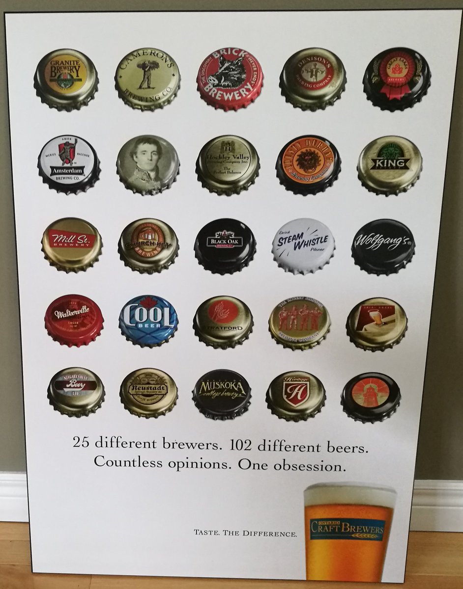 A great old poster @OntCraftBrewers @OntarioBevNet @GreatLakesBeer @MuskokaBrewery @BlackOakBrewing  @WellingtonBrew  #YouveComeALongWayBaby