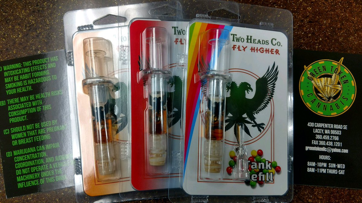 We're here until 10pm can't wait to see you!!
#greentokencannabis #i502 #mmj #legalweed #twoheadsco #oil #cartridgerefil #vape