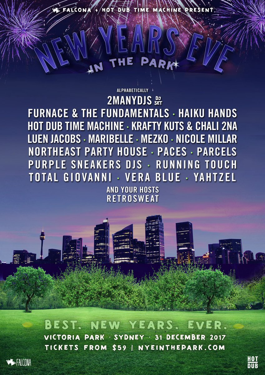 DaniMarsland's tweet photo. A brand new garden party for Sydney on Dec 31! This is going to be THE BEST. NEW YEARS. EVER! #NYEinthePark #BestNewYears Ever https://t.co/DtGF2YKLuC