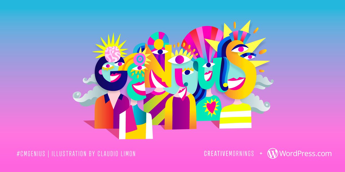 August’s theme is GENIUS, chosen by <a href="/Guadalajara_CM/">CreativeMornings/Guadalajara</a>, illustrated by <a href="/claudiolimon/">claudiolimon</a> &amp; presented by <a href="/wordpressdotcom/">WordPress.com</a> ➜ creativemornings.com/themes/genius