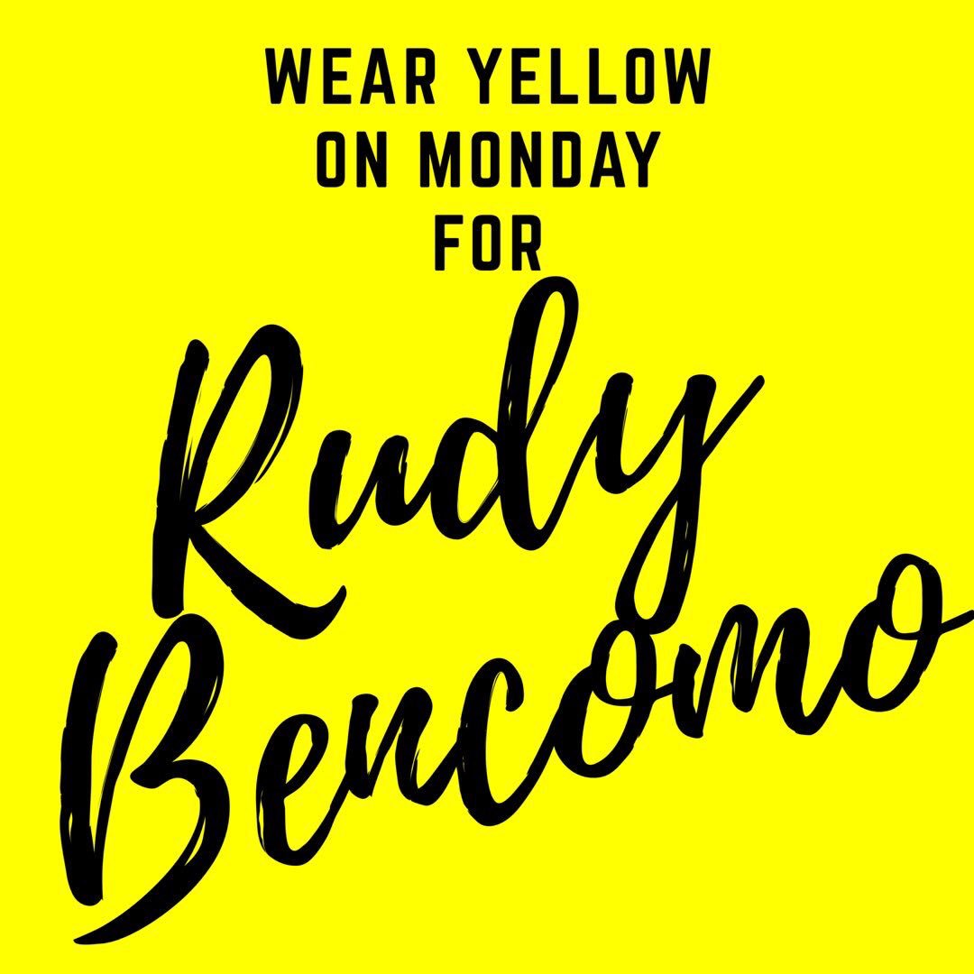 QCYearbook's tweet photo. Make sure to wear yellow and support Rudy tomorrow! 💛 https://t.co/nRycCROaoC