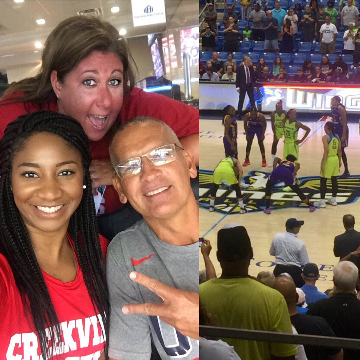 CoachStowe40's tweet photo. Great time bonding with our coaching family and collaborating with other great coaches! Wings vs Sparks #ballislife🏀 #learngrowimprove https://t.co/agRIOotJdg