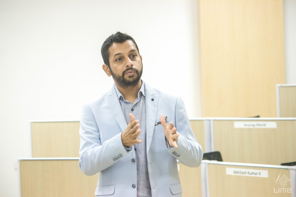MyTAPMI's tweet photo. "A system needs to work like a human only at a larger scale" @khalidraza9, Sr. Manager, Talent Development, @IBM #CognitiveHR #Tapmi_Manipal https://t.co/oVByKZTz8Q