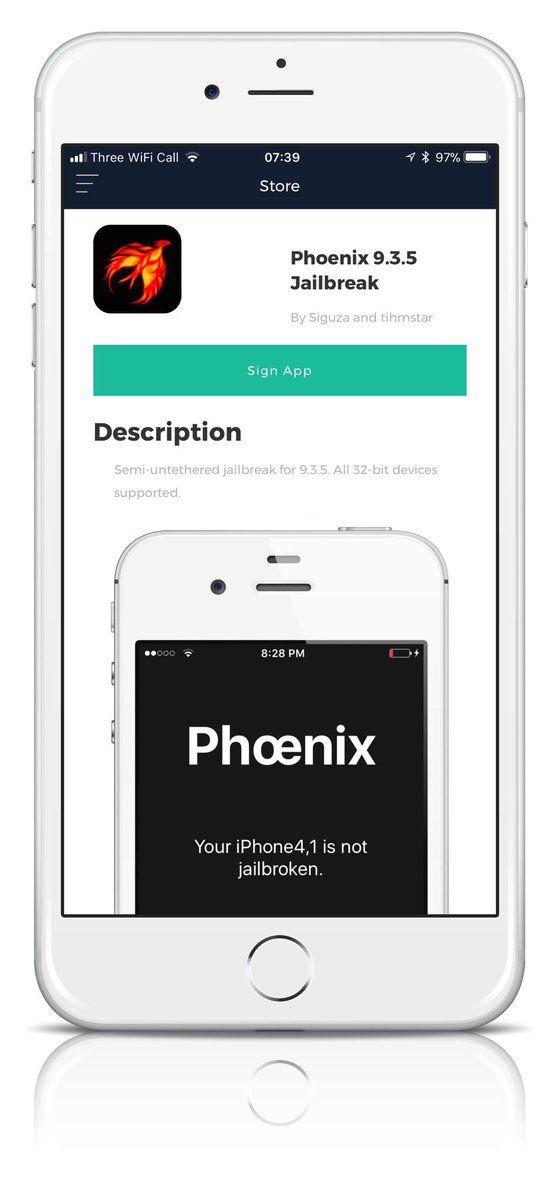 MaxdMerc's tweet image. Phoenix 9.3.5 Jailbreak

Available on @Signulous 

#Phoenix #Jailbreak #iOS935
